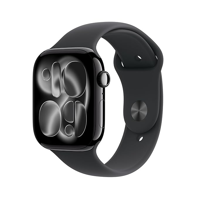 Smart Watch Series 11 GPS 46mm Jet Black Aluminium Case with Black Sport Band - S/M with 6 Month Warranty
